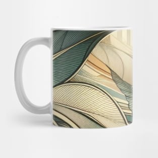 Art Deco Forest Landscape Mug